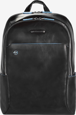 Piquadro Backpack 'Blue Square' in Black: front
