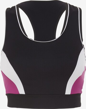 KAMAH Push-up Sports Bra 'ruby' in Black: front