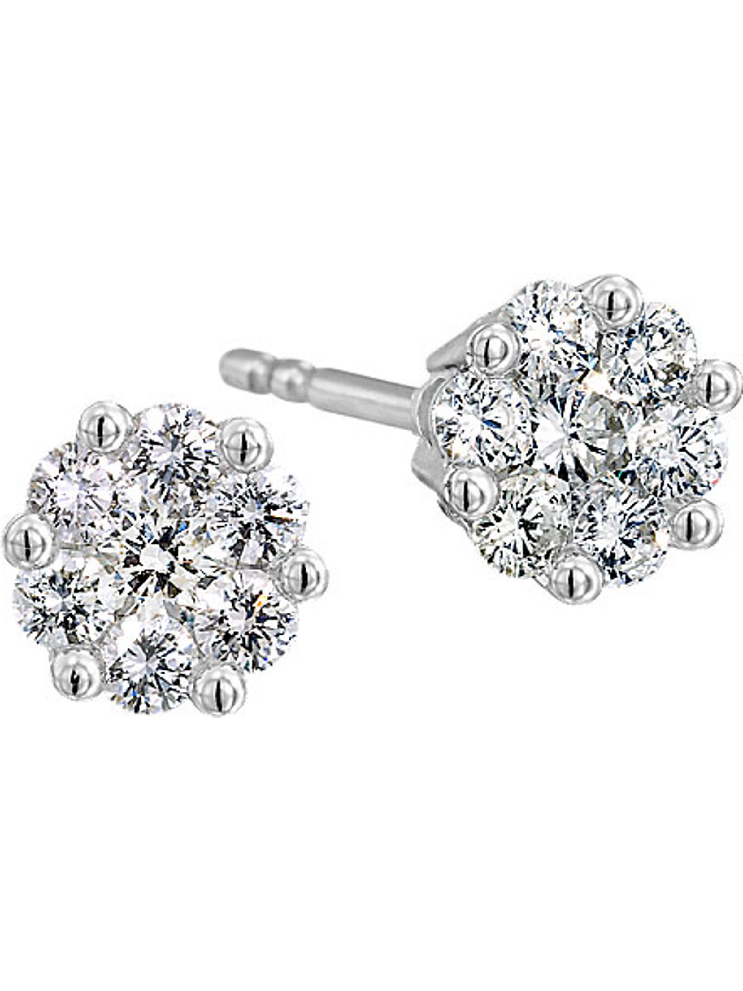 CHRIST Earrings '83624655' in Silver: front