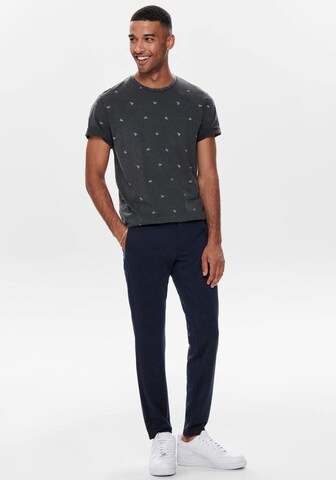 Only & Sons Слим Брюки-чинос 'Mark' в Синий
