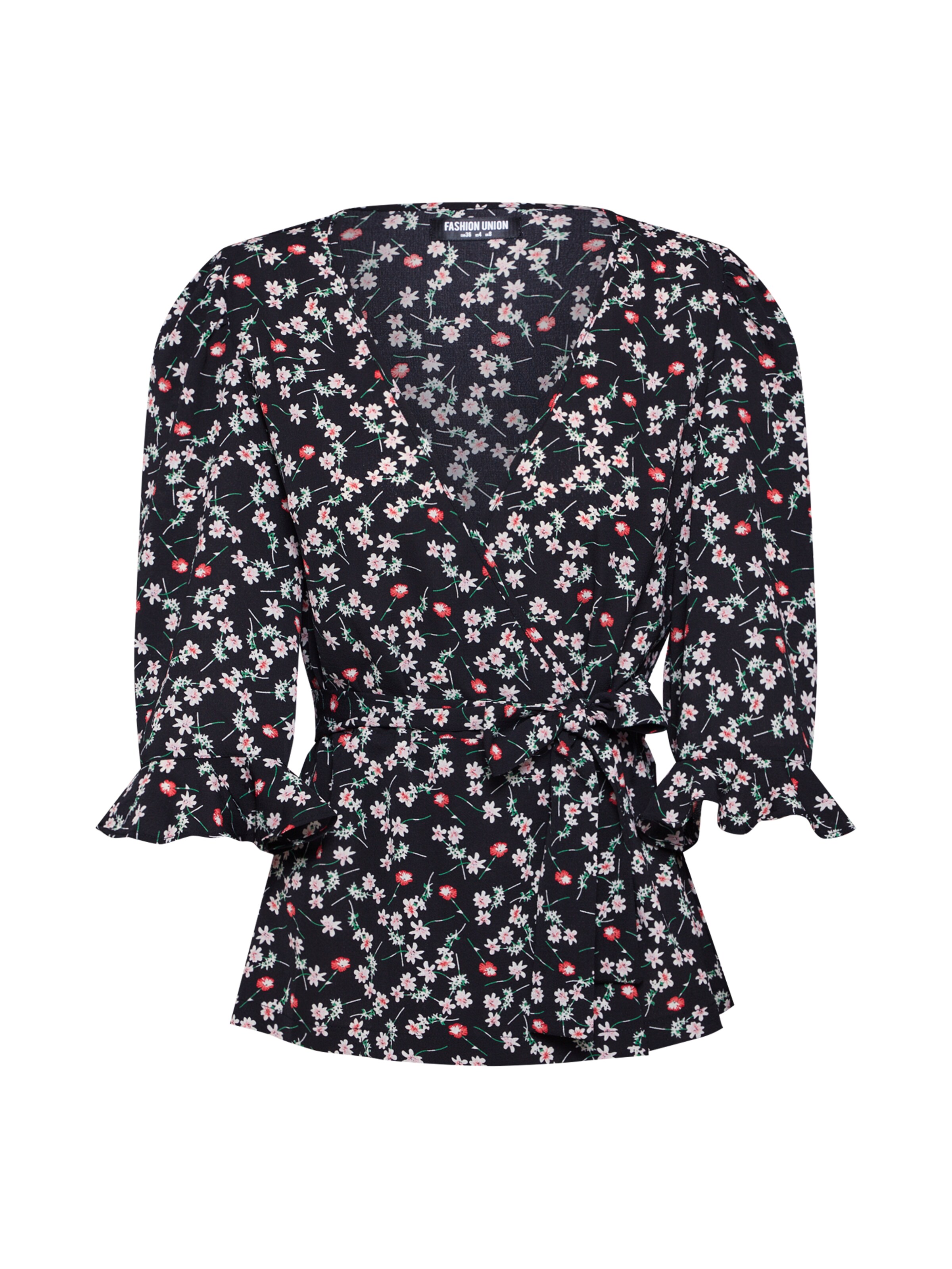 Fashion Union - Blouse 'NENA' in de kleur Zwart