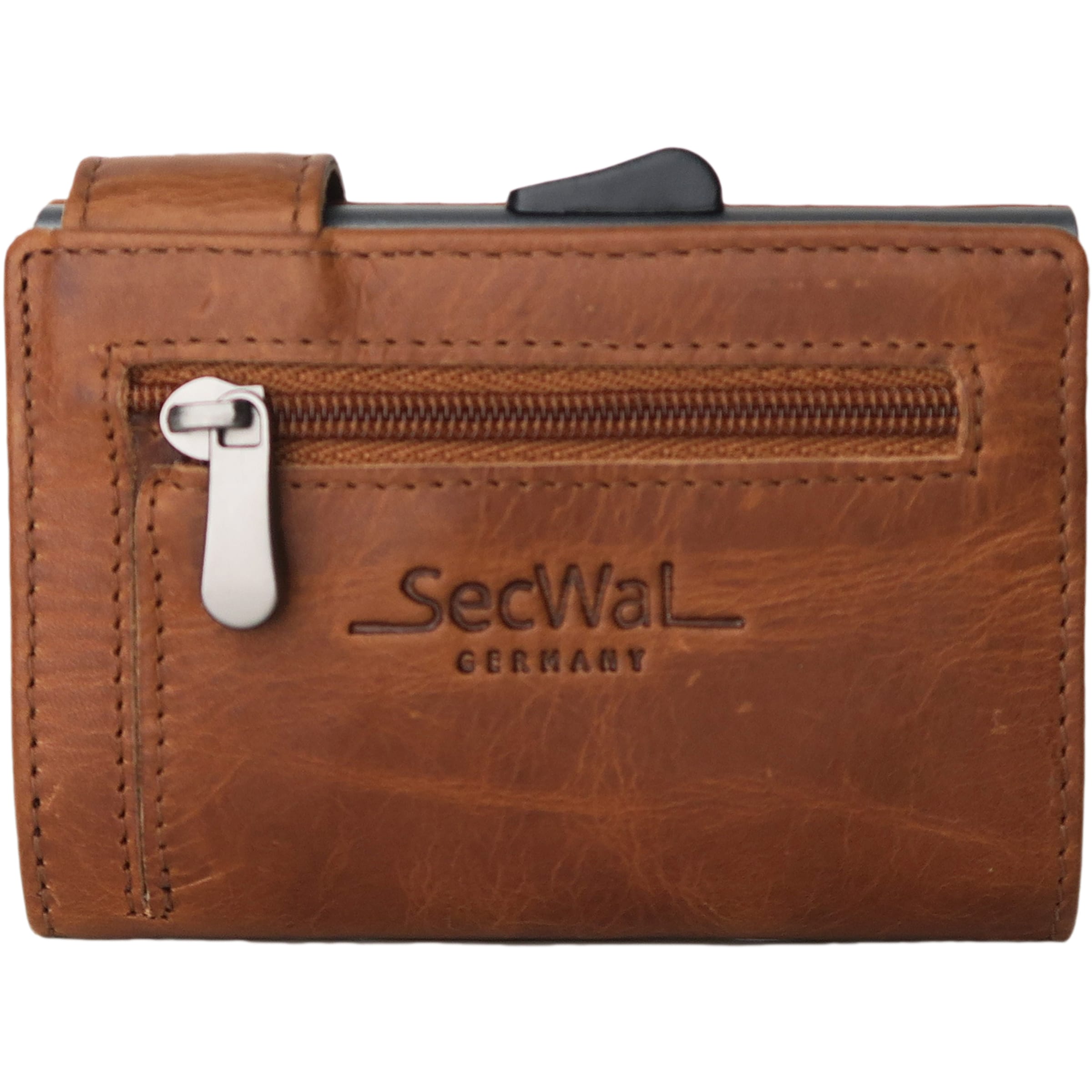 SecWal Wallet 'Rfid' in Brown: front