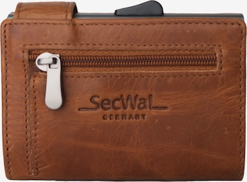 SecWal Wallet 'Rfid' in Brown: front