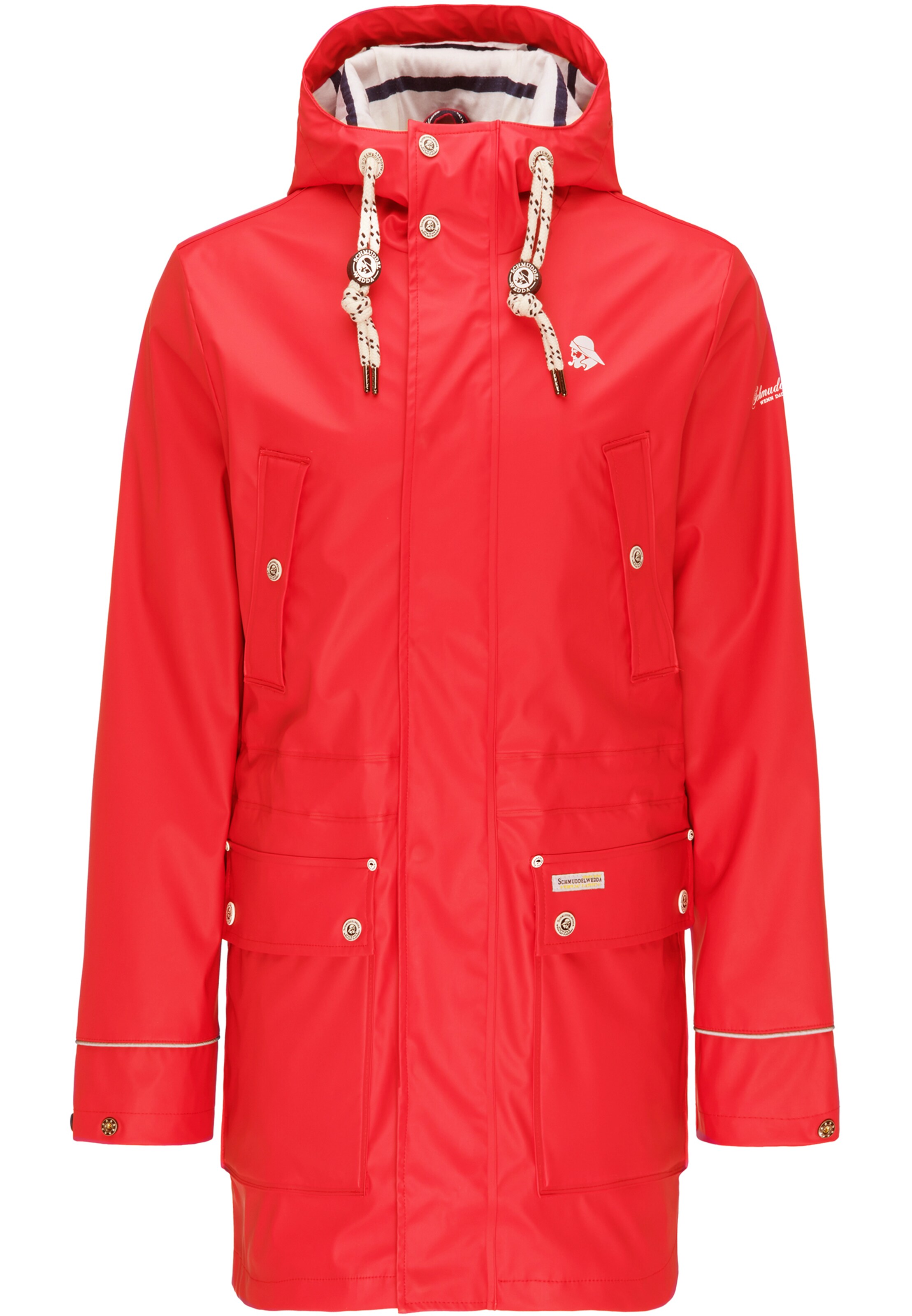 Schmuddelwedda - Tussenjas in de kleur Rood