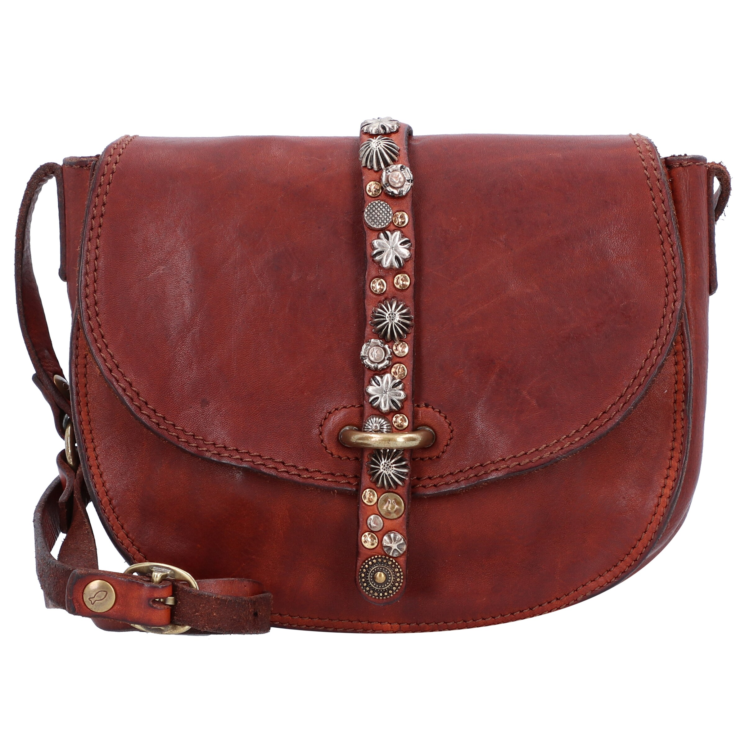 Campomaggi Schoudertas in Bruin: voorkant