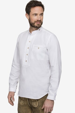 STOCKERPOINT Regular fit Traditional Button Up Shirt 'Renus2' in White: front