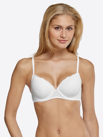 SCHIESSER T-shirt Bra in White: front