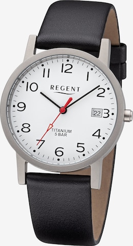 REGENT Analog Watch in Black: front