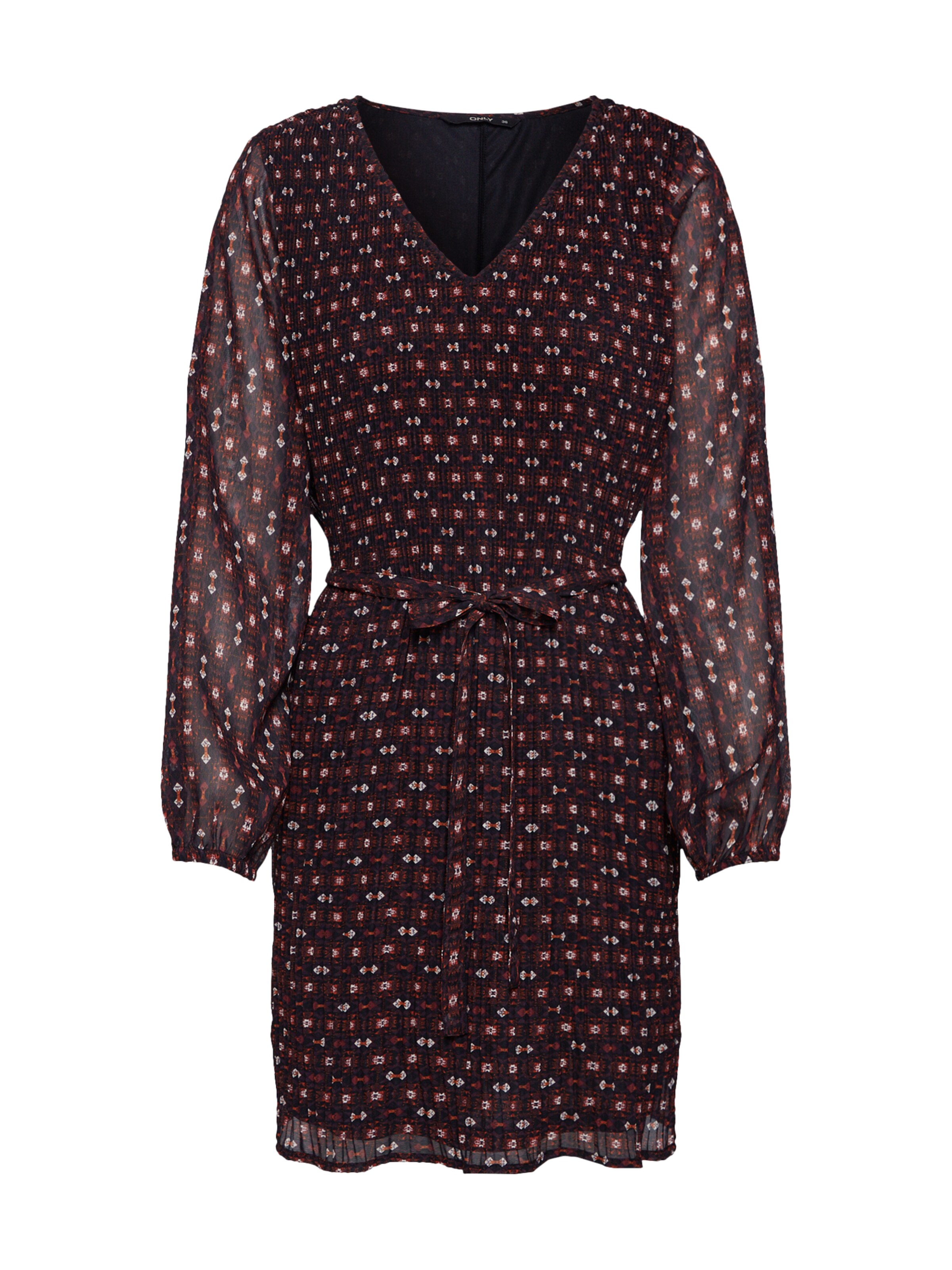 ONLY - Blousejurk 'HELEN' in de kleur Wijnrood