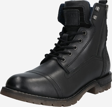 bugatti Lace-Up Boots 'Sentra' in Black: front