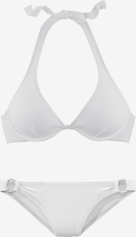 CHIEMSEE Triangle Bikini in White: front