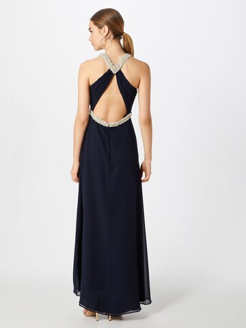 Robe de soirée VM Vera Mont en bleu : derrière