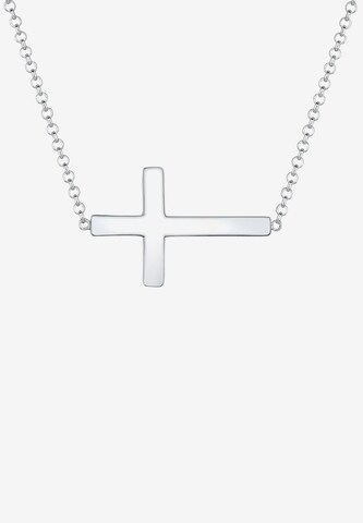 ELLI Ketting 'Kreuz' in Zilver