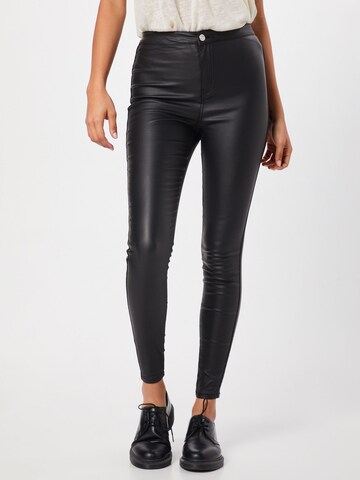 Missguided - Skinny Calças de ganga 'VICE' em preto: frente