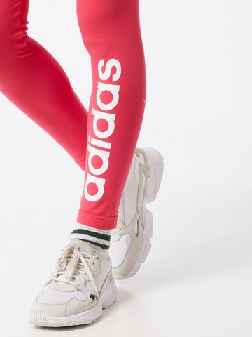 ADIDAS SPORTSWEAR Skinny Sporthose  'Essentials Linear' in Pink