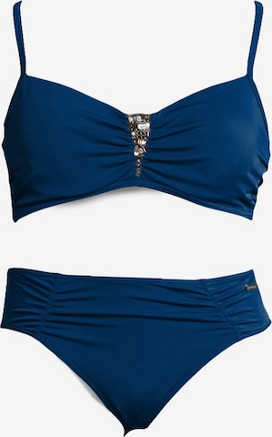 LASCANA T-shirt bh Bikini in Blauw: voorkant