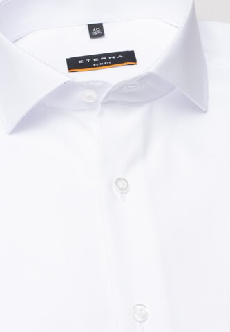ETERNA Slim fit Button Up Shirt in White