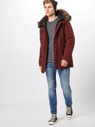 Parka d’hiver 'Rookie' Superdry en rouge