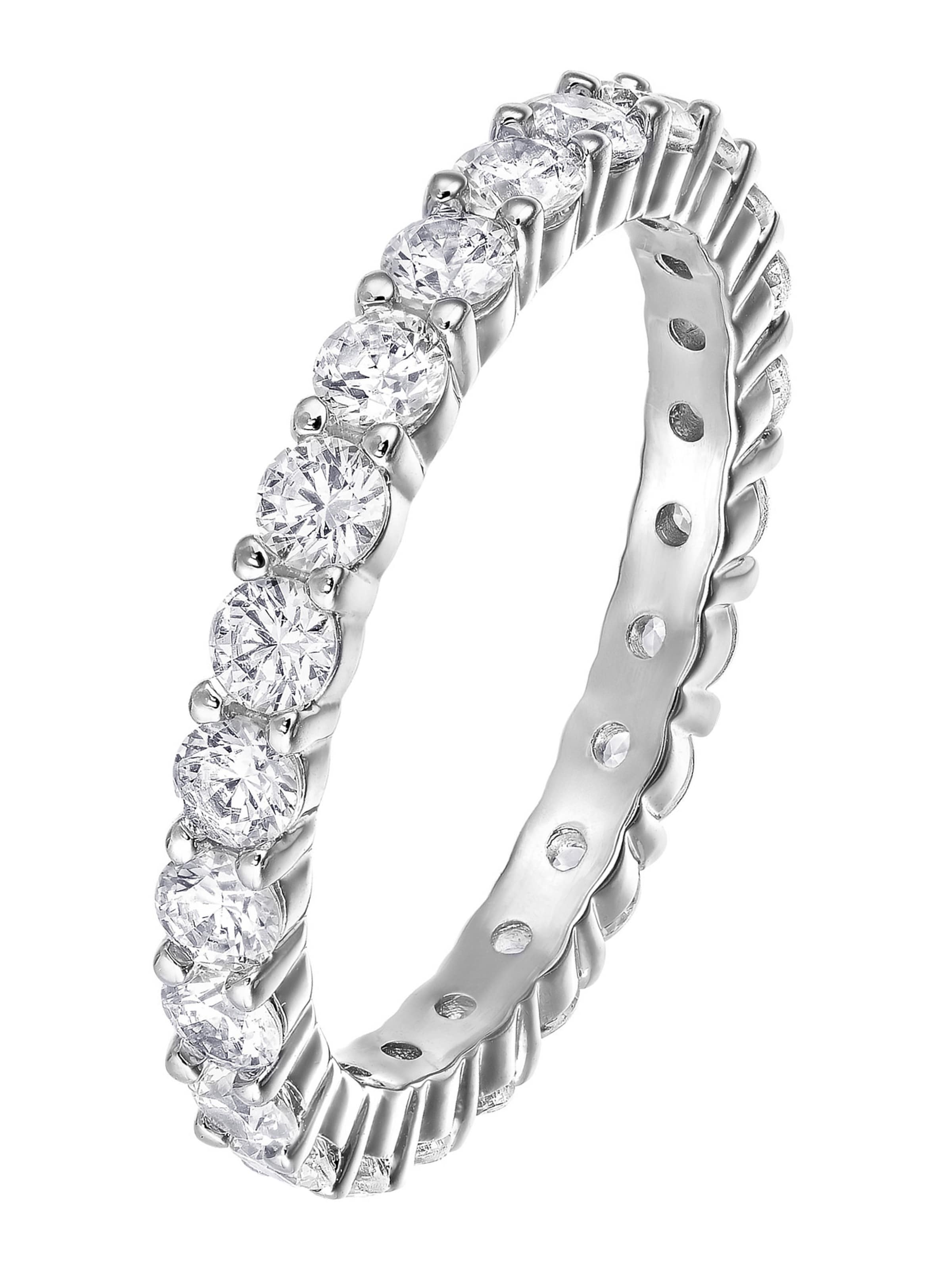 Swarovski Ring in Silber: Vorderseite