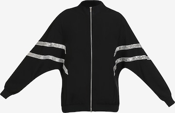 MYMOPrijelazna jakna - crna boja: prednji dio