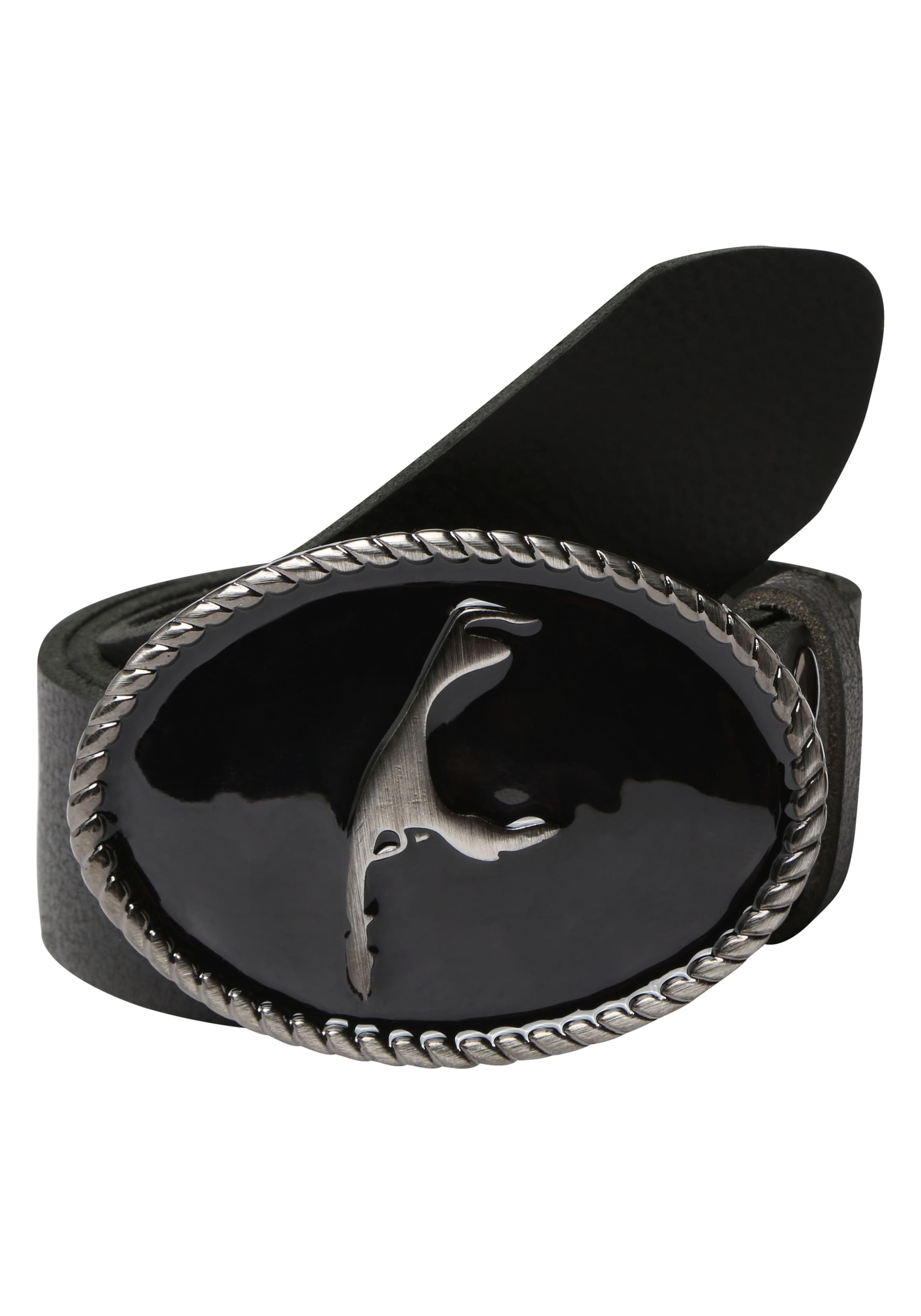 RETTUNGSRING by showroom 019° Gürtel 'Sylt' in Schwarz: Vorderseite