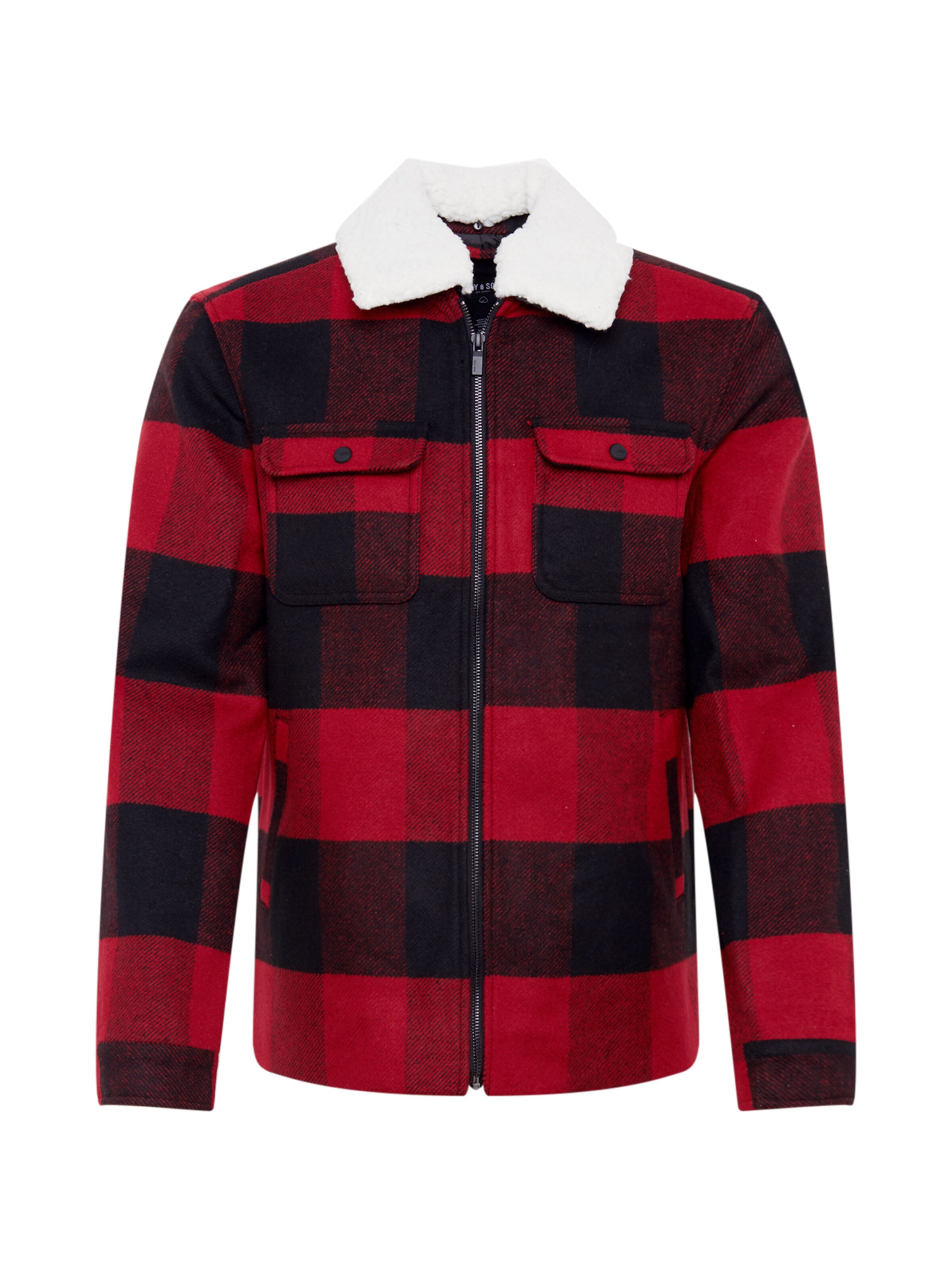 Only & Sons - Tussenjas in de kleur Oranjerood