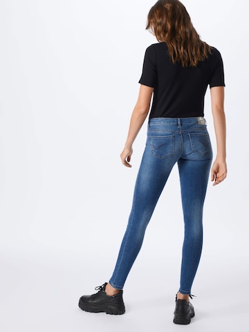 Skinny Jean 'Coral' ONLY en bleu : derrière