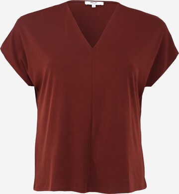 T-shirt 'Jolina' ABOUT YOU Curvy en marron : devant