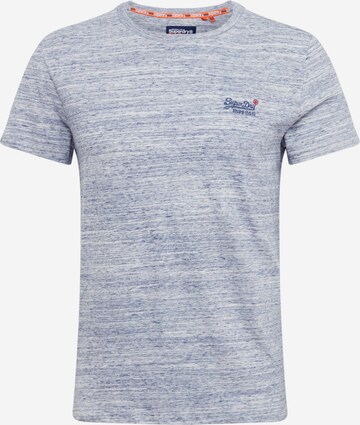 Superdry Regular Fit T-Shirt in Blau: predná strana