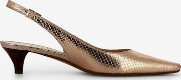 EVITA Damen Sling Pumps in Gold