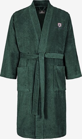 Jan Vanderstorm Long Bathrobe 'Janning' in Green: front