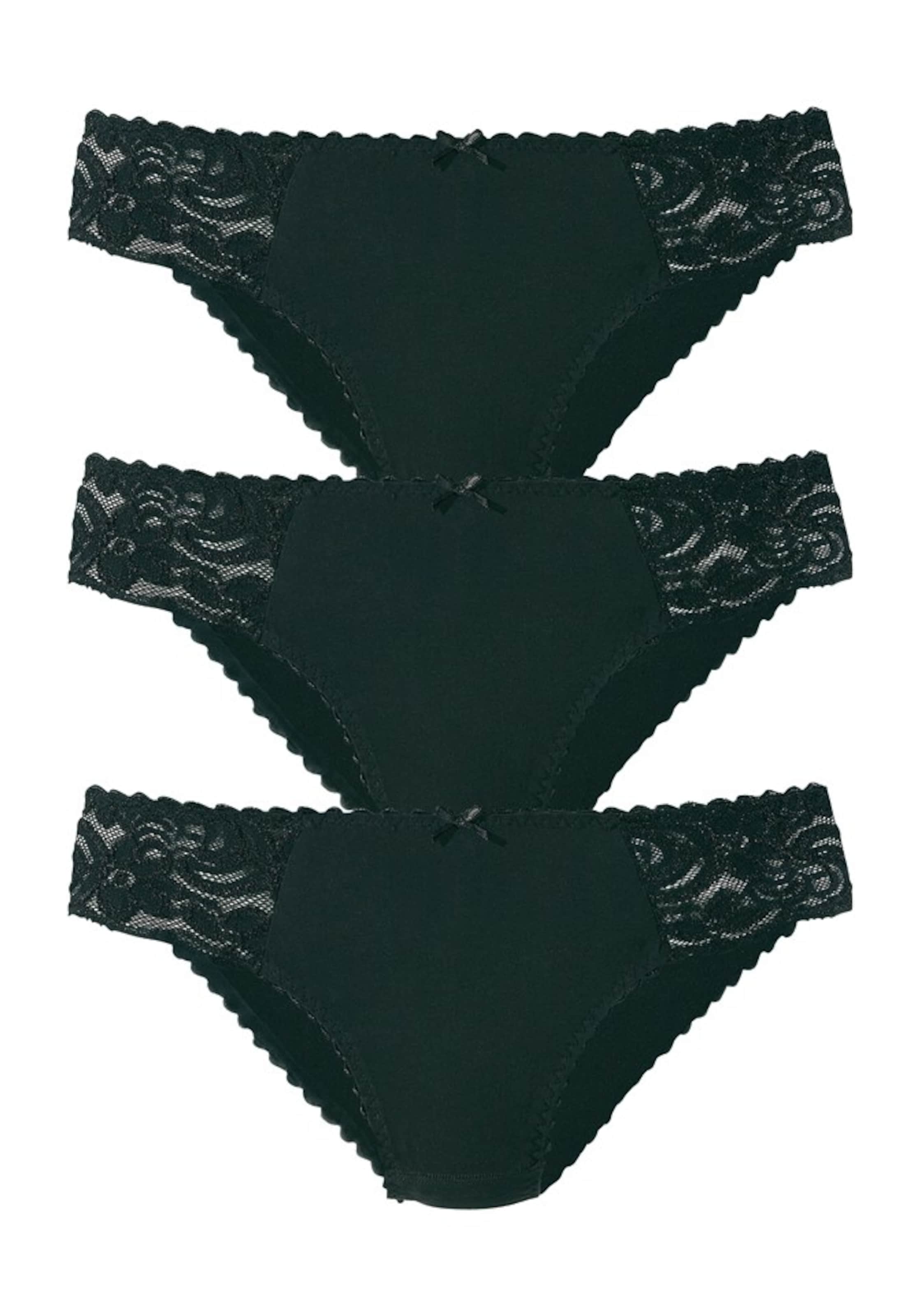 PETITE FLEUR Kalhotky – černá: přední strana