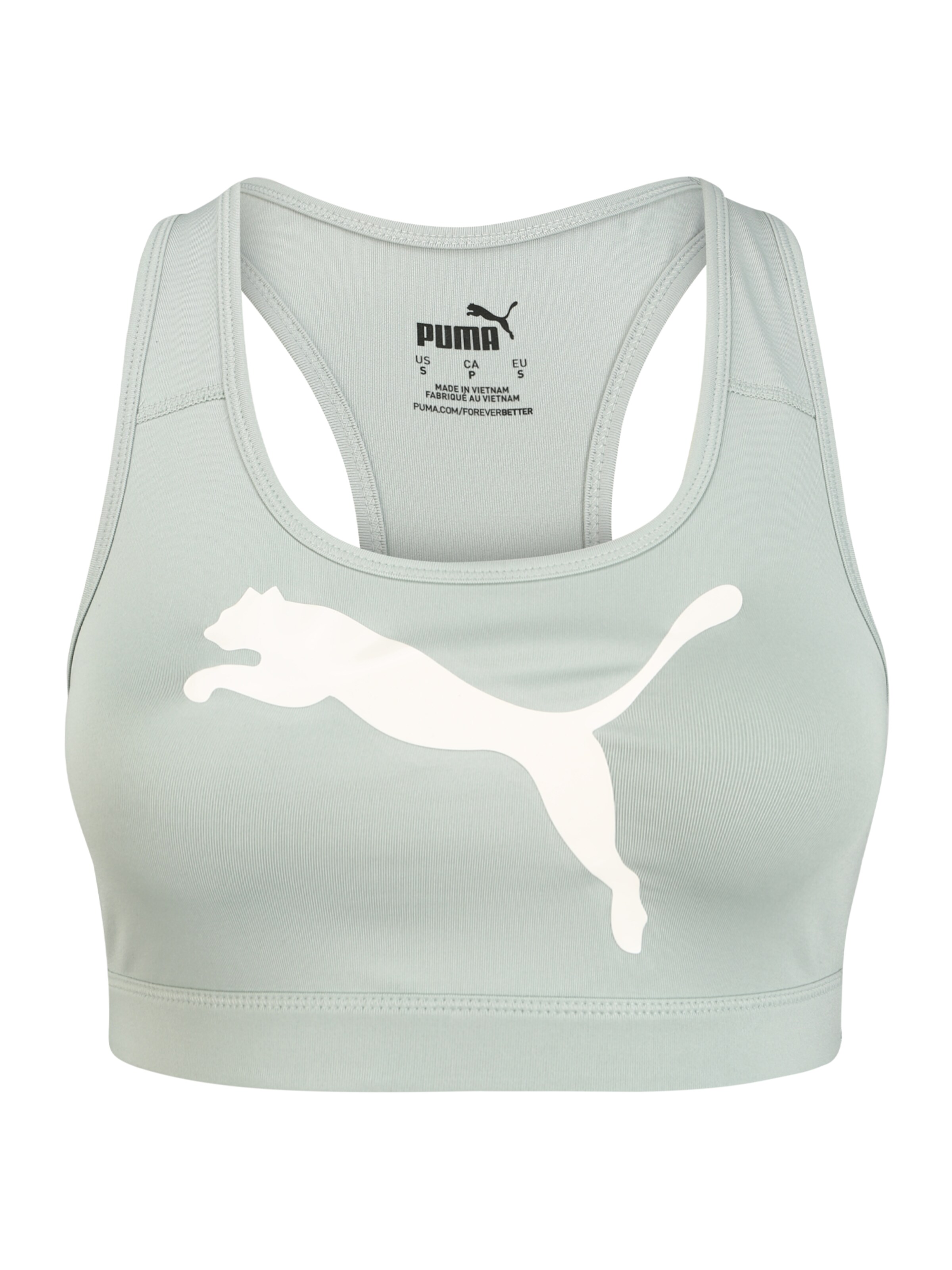 white puma sports bra