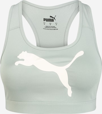 PUMA Bustier Sport-BH in Grün: predná strana