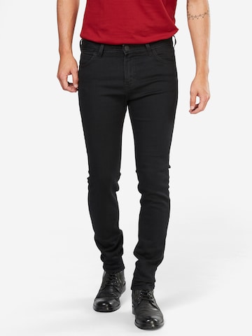 Lee Skinny Jeans 'Malone' in Zwart: voorkant