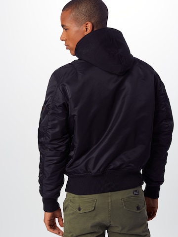 Veste mi-saison 'MA-1 D-Tec' ALPHA INDUSTRIES en noir : derrière