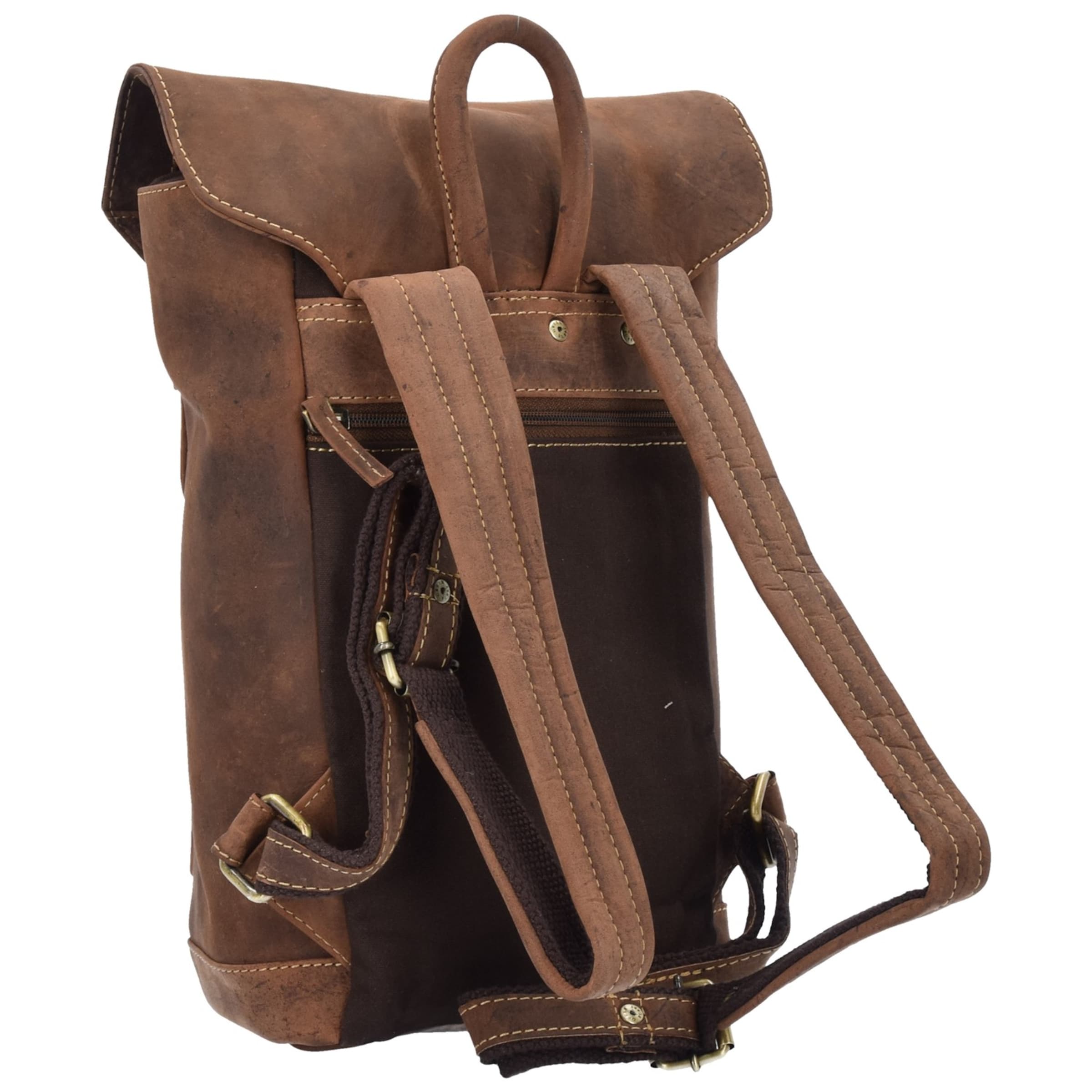 GREENBURRY Backpack 'Vintage' in Brown