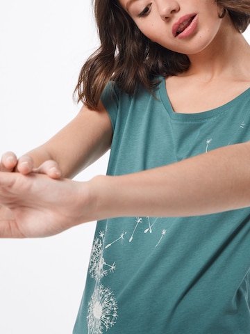 Iriedaily T-Shirt 'Pusteblume' in Grün