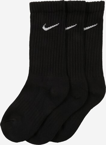 NIKE - Calcetines deportivos en negro: frente