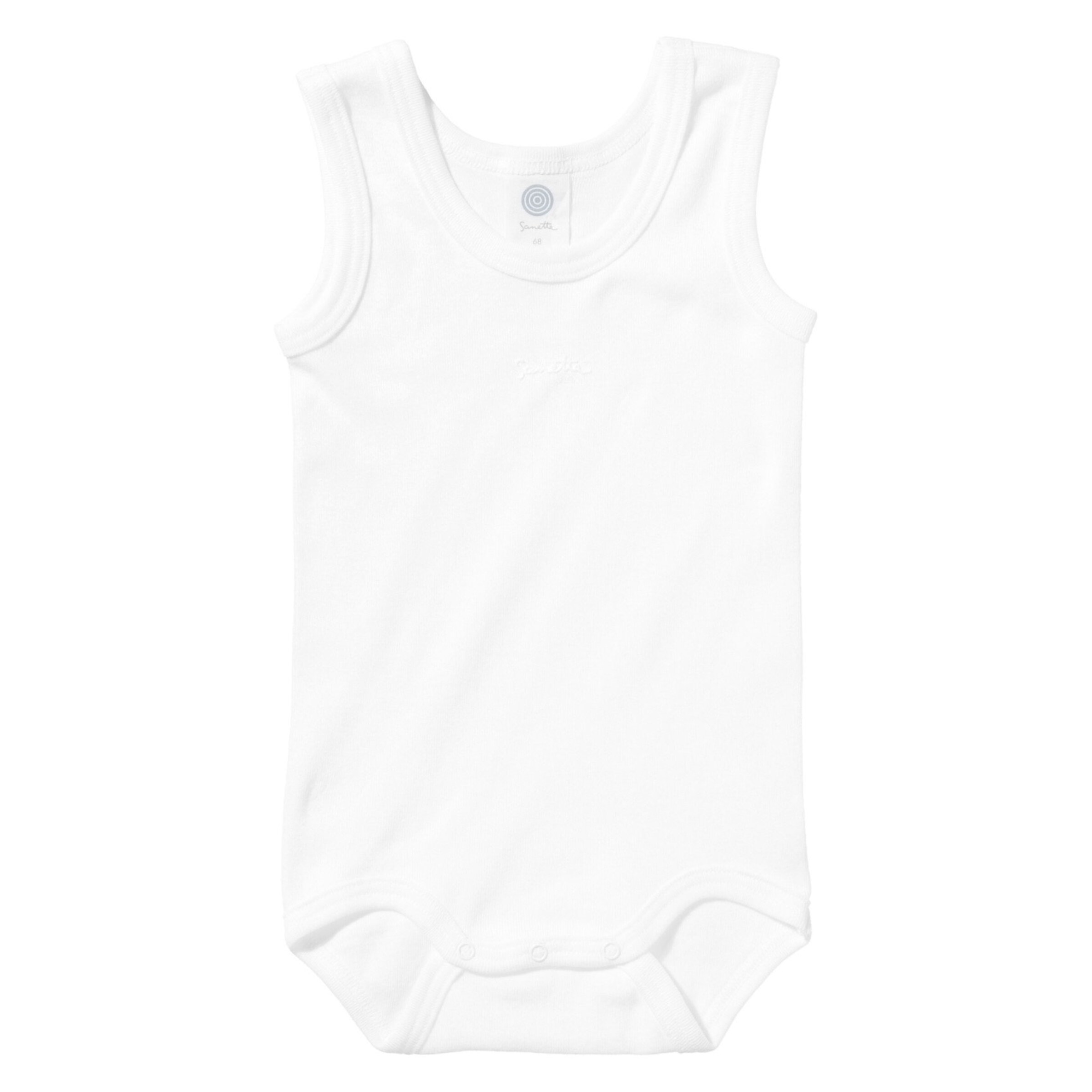 Tutina / body per bambino di Sanetta in bianco