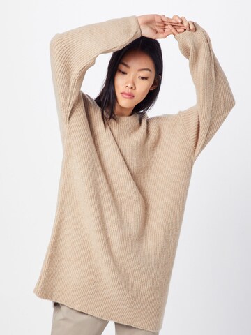 ABOUT YOU Oversized trui 'Mina' in Beige: voorkant