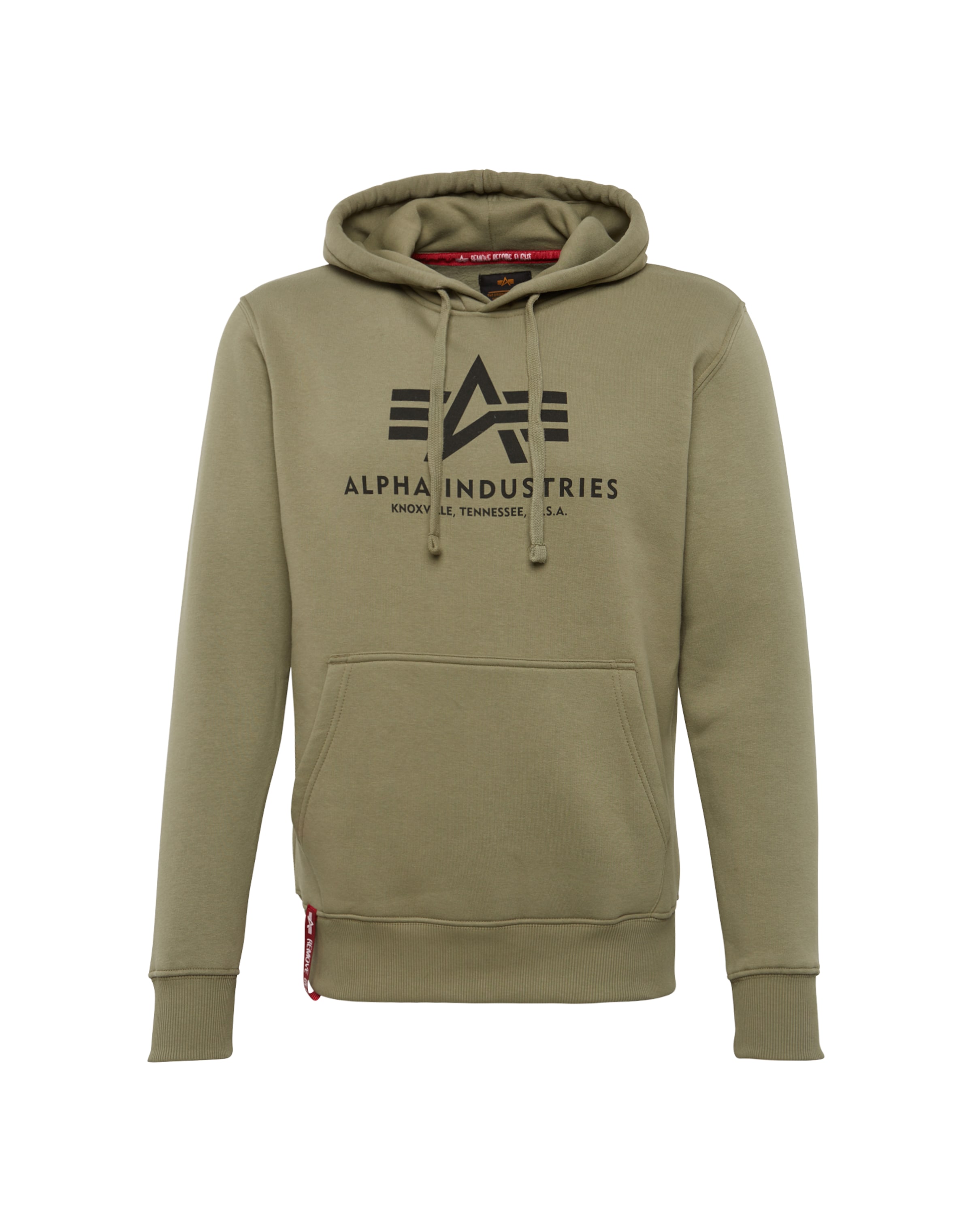 ALPHA INDUSTRIES Mikina - Zelená: predná strana