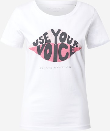 EINSTEIN & NEWTON T-Shirt 'Voice' in Weiß: predná strana