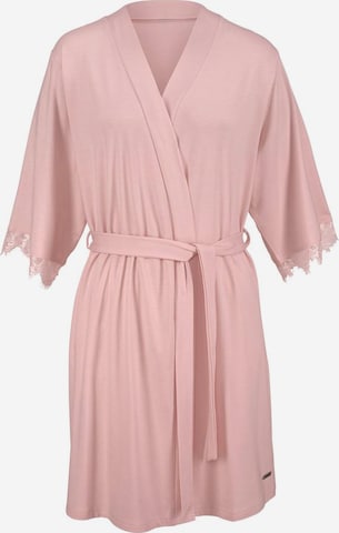 LASCANA Dressing Gown in Pink: front