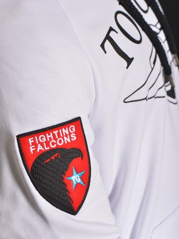 TOP GUN Sweater ' Defender ' in White