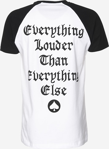 Mister Tee T-Shirt 'Motörhead Everything Louder' in Weiß: zadná strana