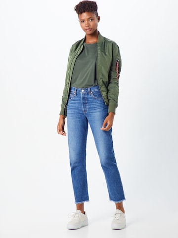 LEVI'S ® Regular Jeans '501 Crop' i blå