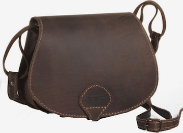 MIKA Crossbody Bag in Brown: front