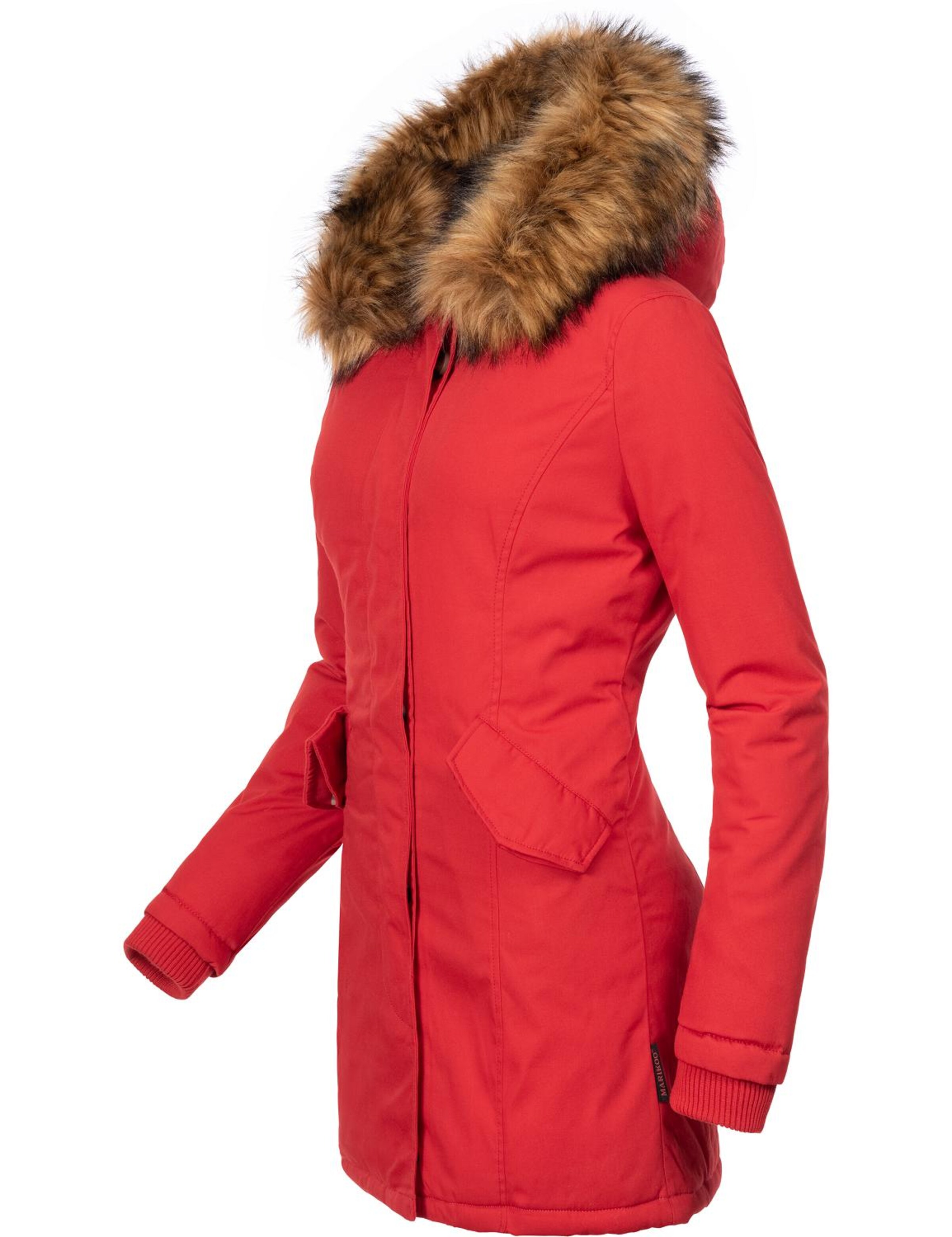 MARIKOO Winter parka 'Karmaa' in Red
