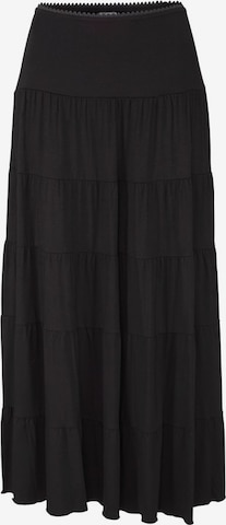 BEACH TIME Skirt in Black: front